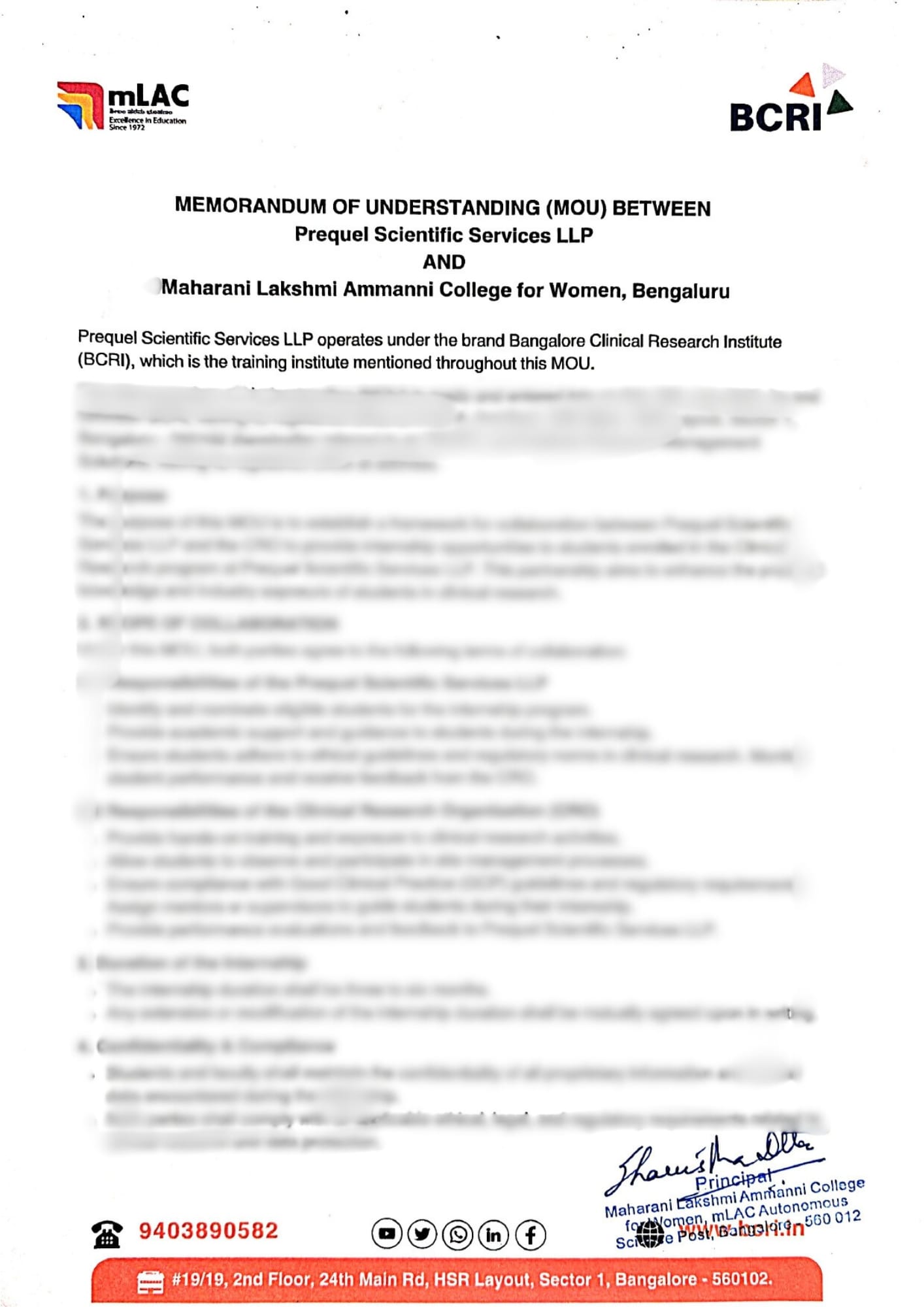 Collaborations & Credentials 17 MoU snapshot - mLAC